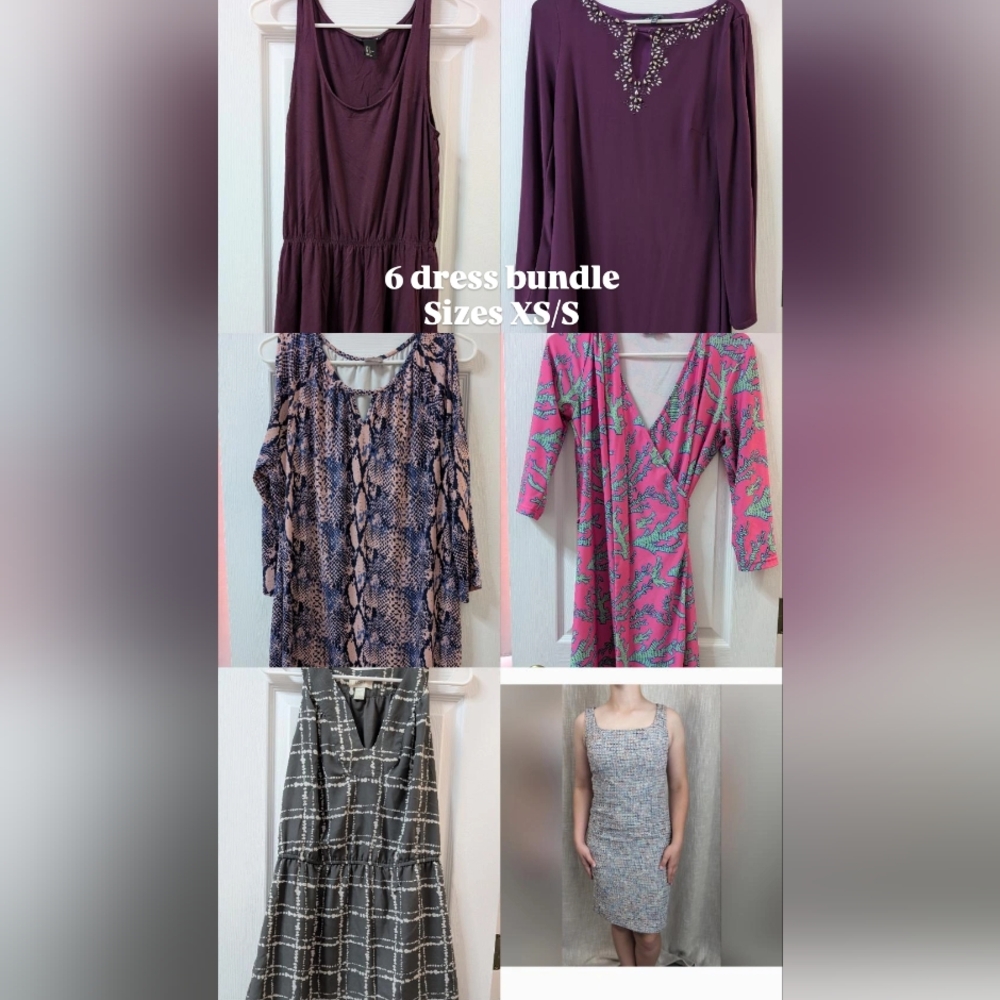 Women's 6 piece Dress Bundle Tory Burch Ann Taylor WHBM Chicos